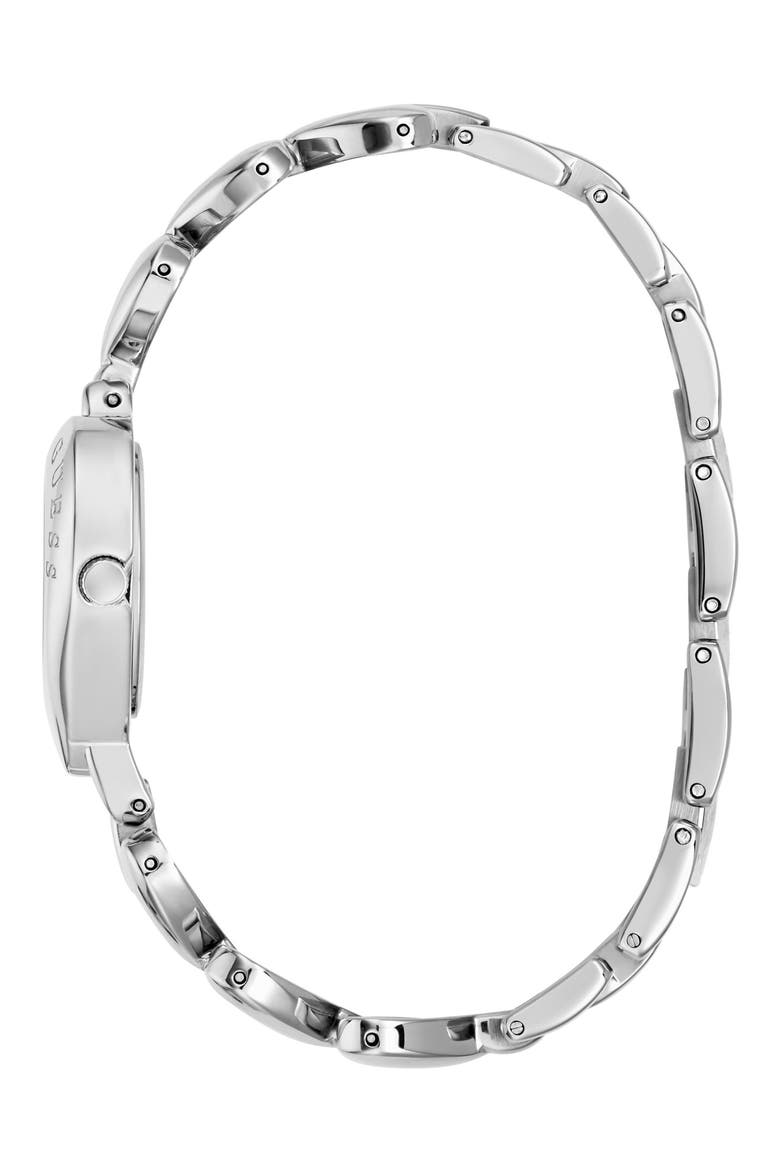Valerie Heart Bracelet Watch, 28mm, Alternate, color, SILVER