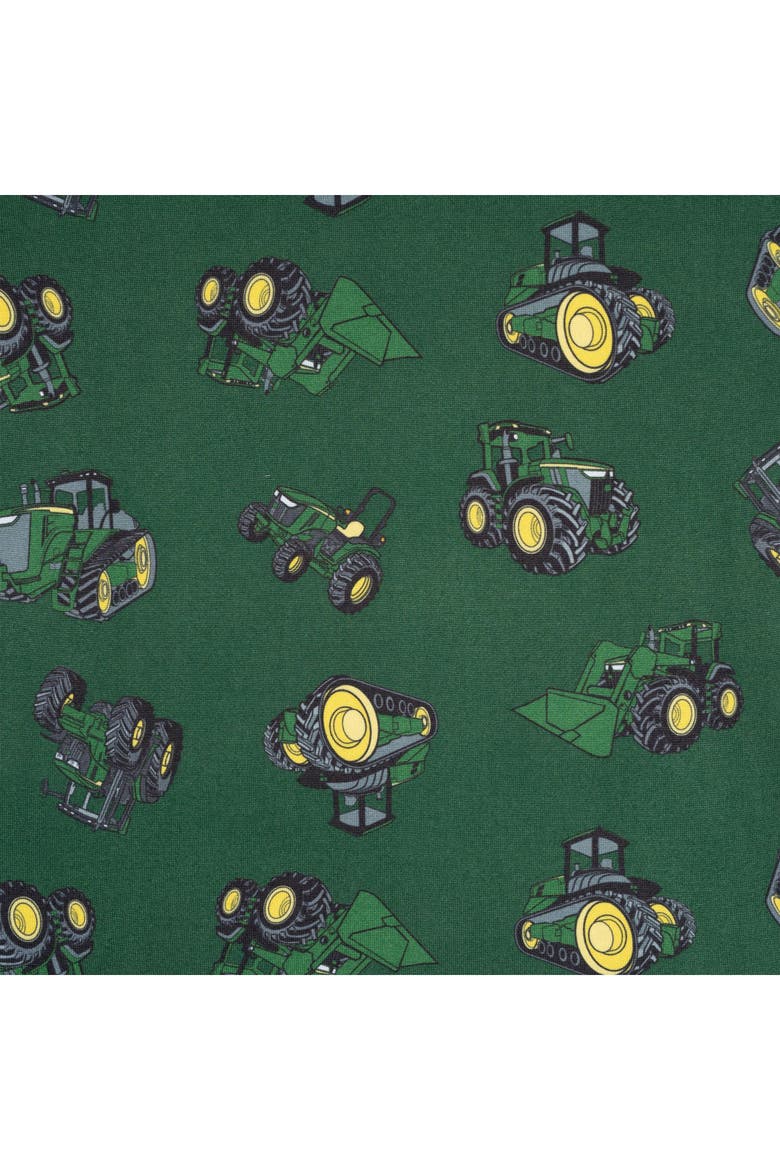 2-Piece Pajama Shirt and Shorts Set, Alternate, color, Forest Green Tractors