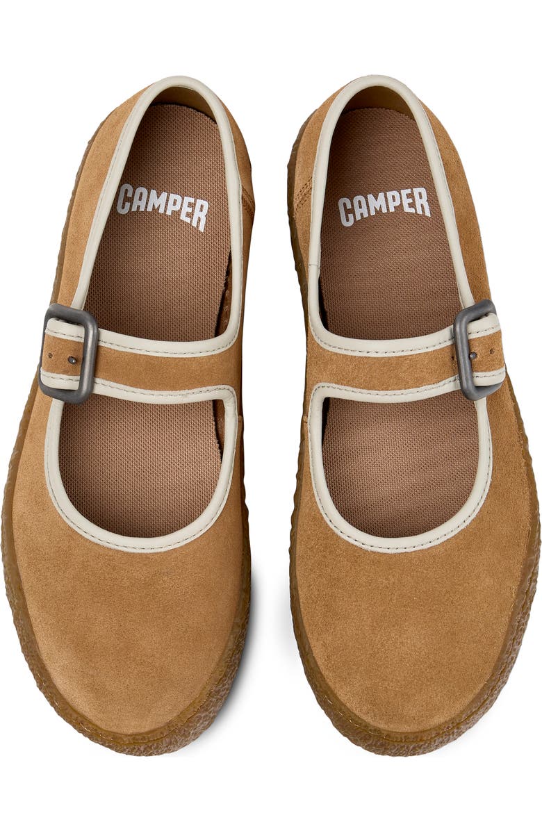 Camper Peu Terreno Mary Jane Flat, Alternate, color, Medium Brown