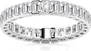 Badgley Mischka Collection Emerald Cut Lab Created Diamond Infinity Ring - 2.0ctw