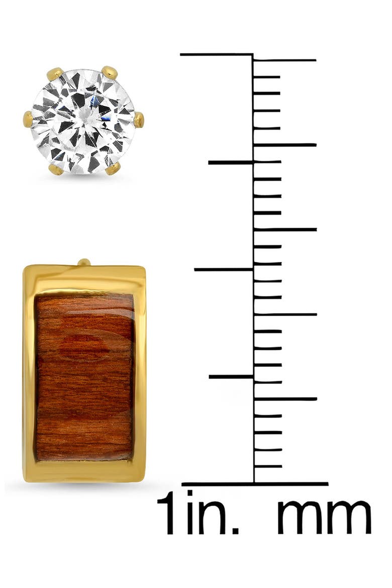 Set of 2 Assorted Earrings, Alternate, color, GOLD
