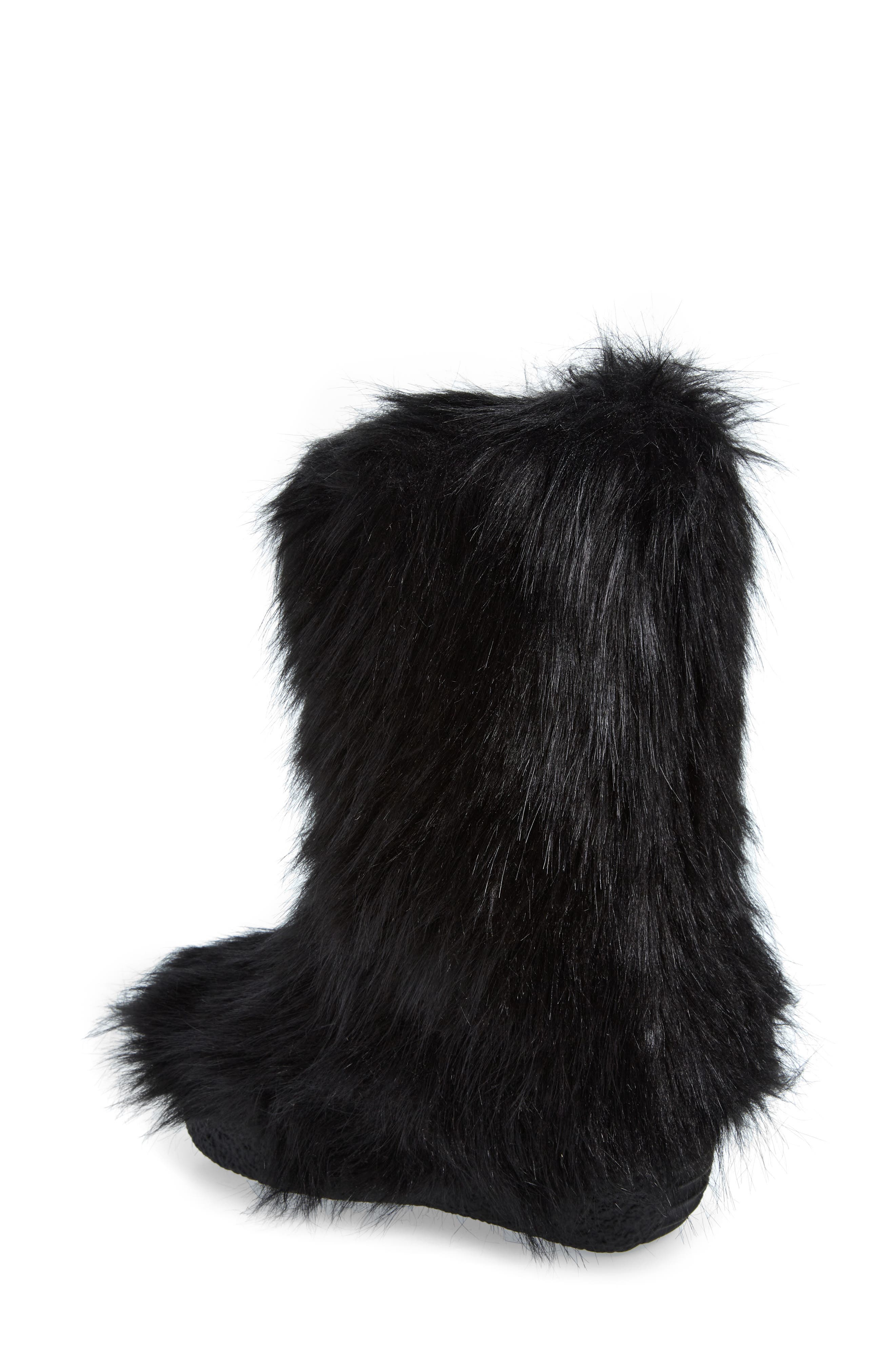 Jeffrey Campbell Faux Fur Bootie, Alternate, color, 
