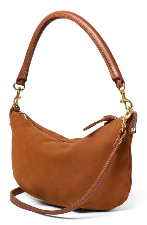 Clare V . Petit Moyen Leather Messenger Bag In Brown