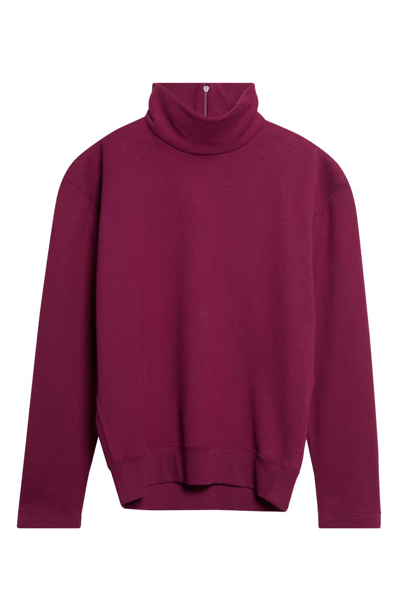 Saint Laurent Fleece Sweatshirt, Main, color, Violet