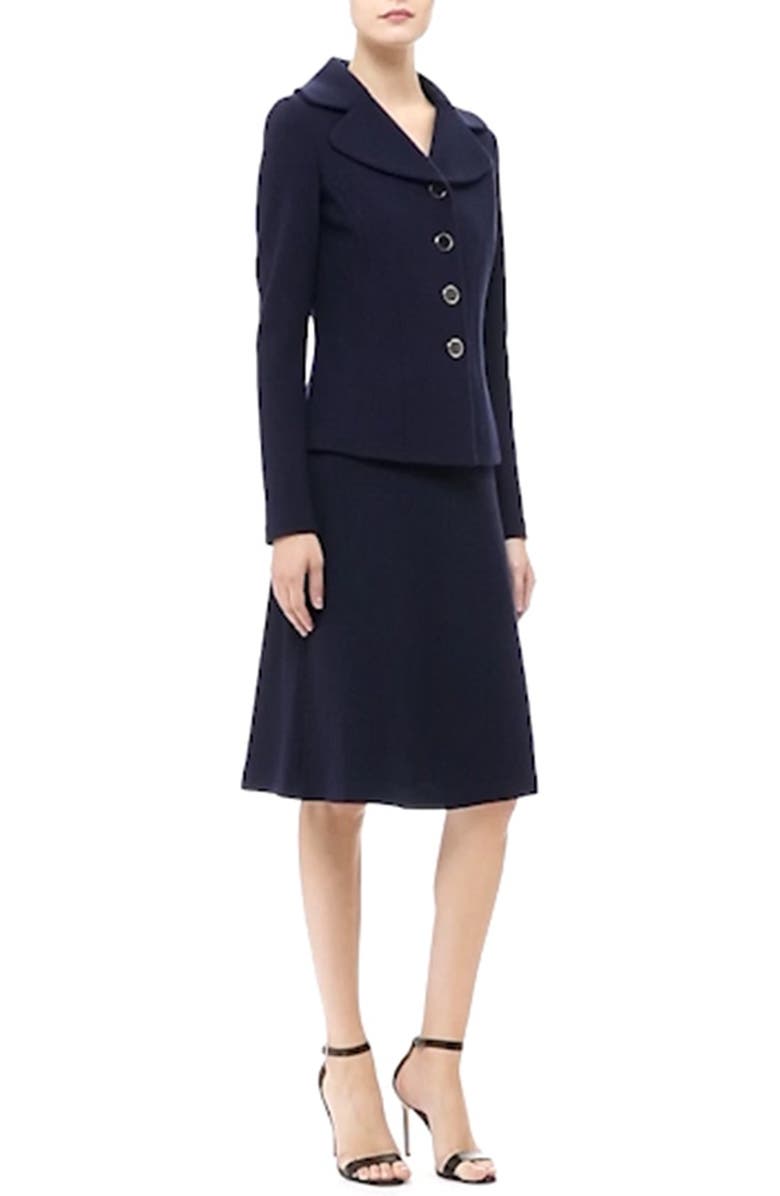 St. John Collection Micro Bouclé Knit Jacket, Alternate, color, 