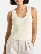 Manière De Voir Liane Scoop Neck Ribbed Vest
