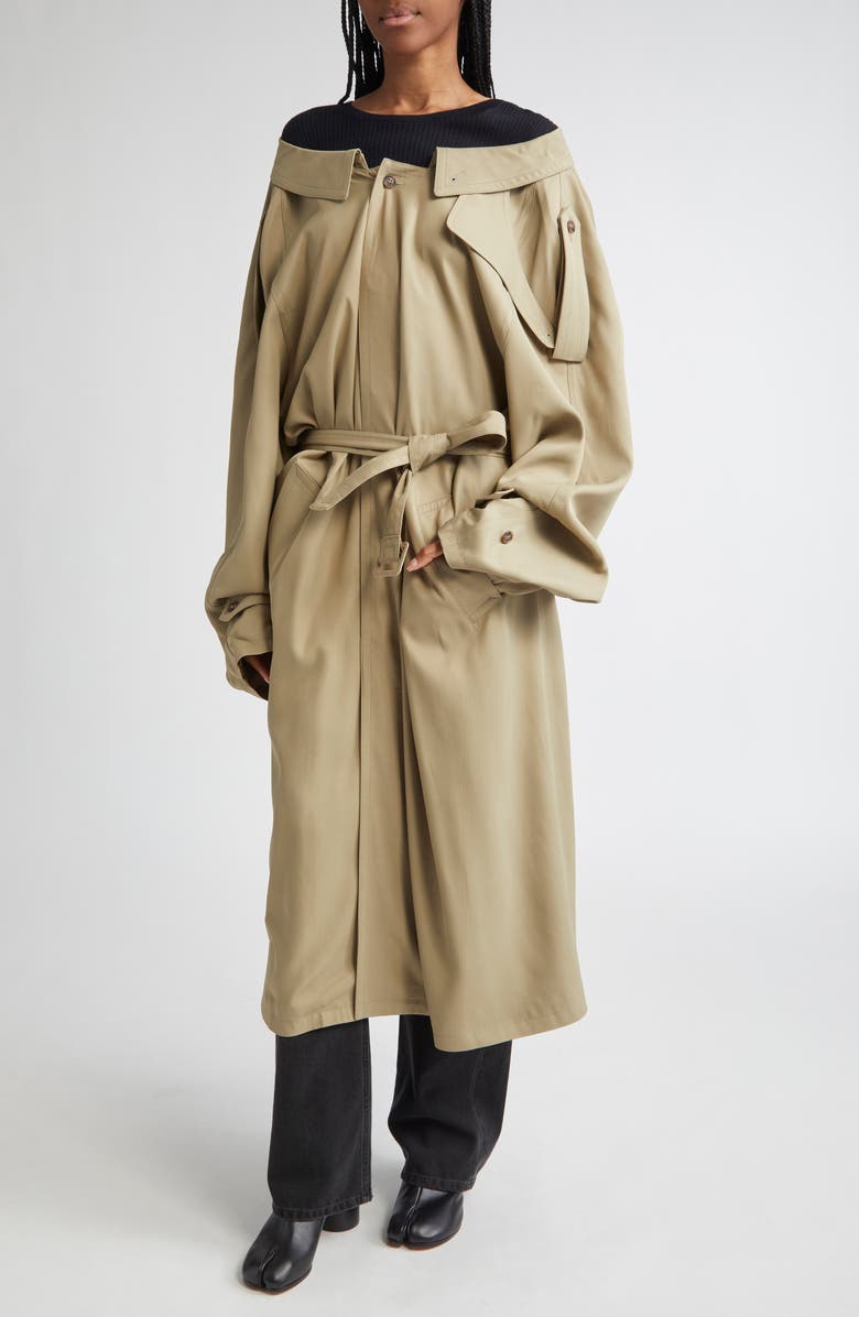 MM6 Maison Margiela Convertible Trench Coat, Alternate, color, Trench
