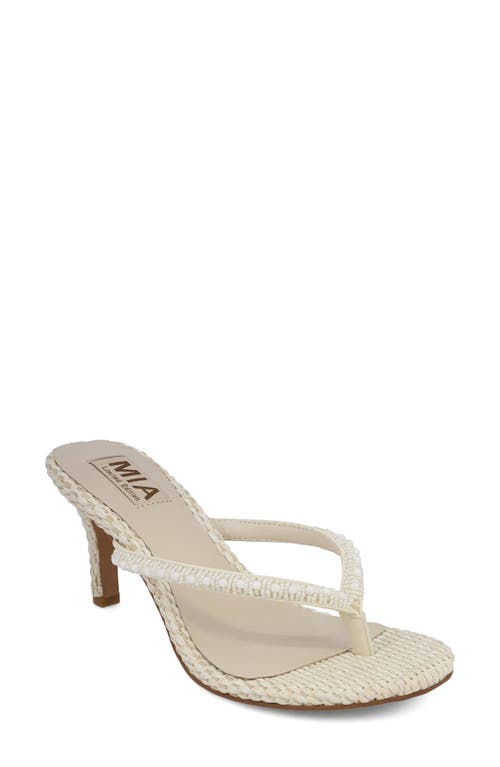 MIA Limited Edition Zilvia Sandal in Bone Beads at Nordstrom, Size 8