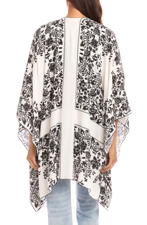 Karen Kane Open Front Jacket In Print