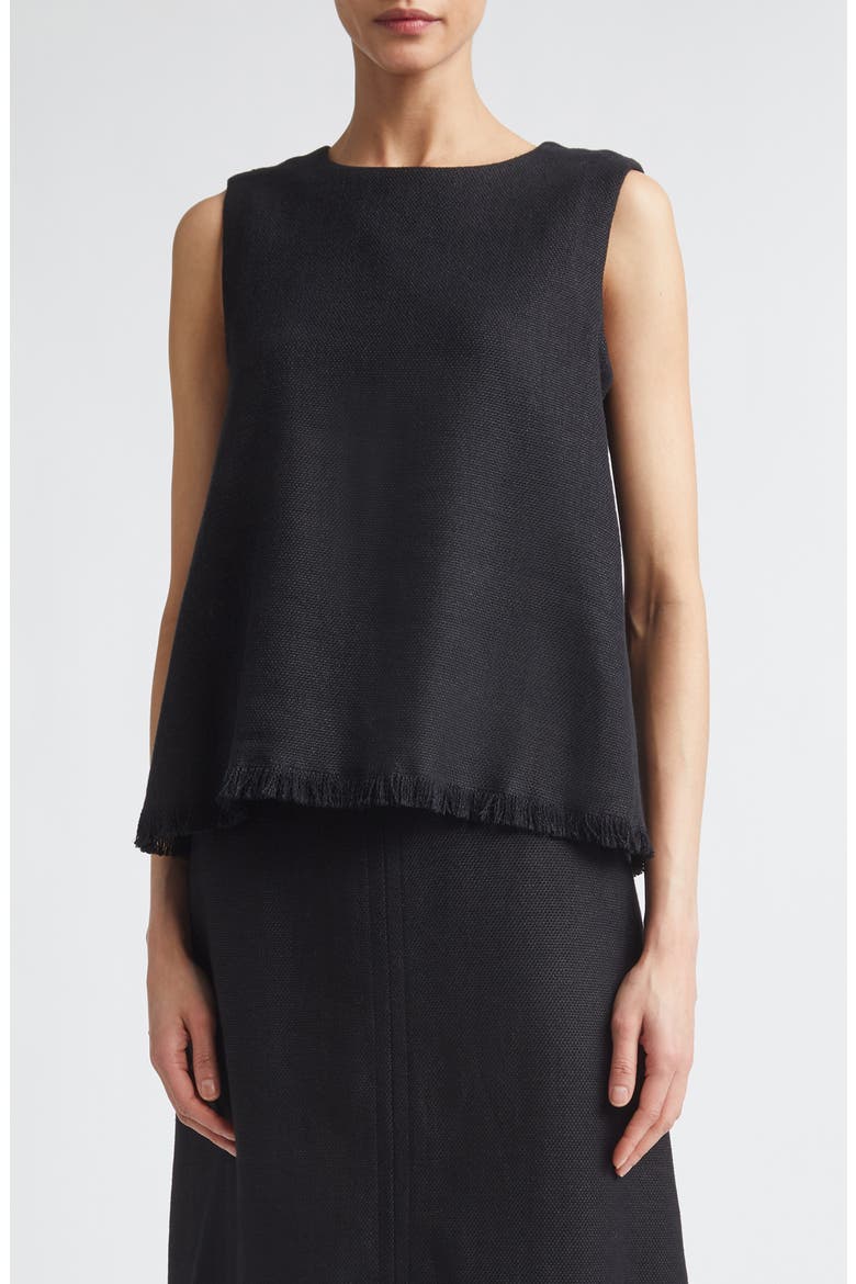 Anika Sleeveless Top, Main, color, BLACK
