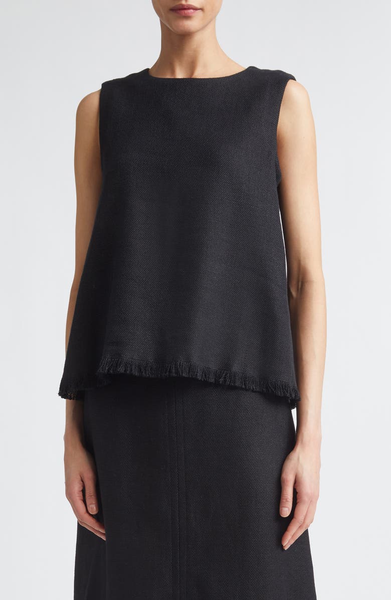Max Mara Anika Sleeveless Top, Main, color, Black