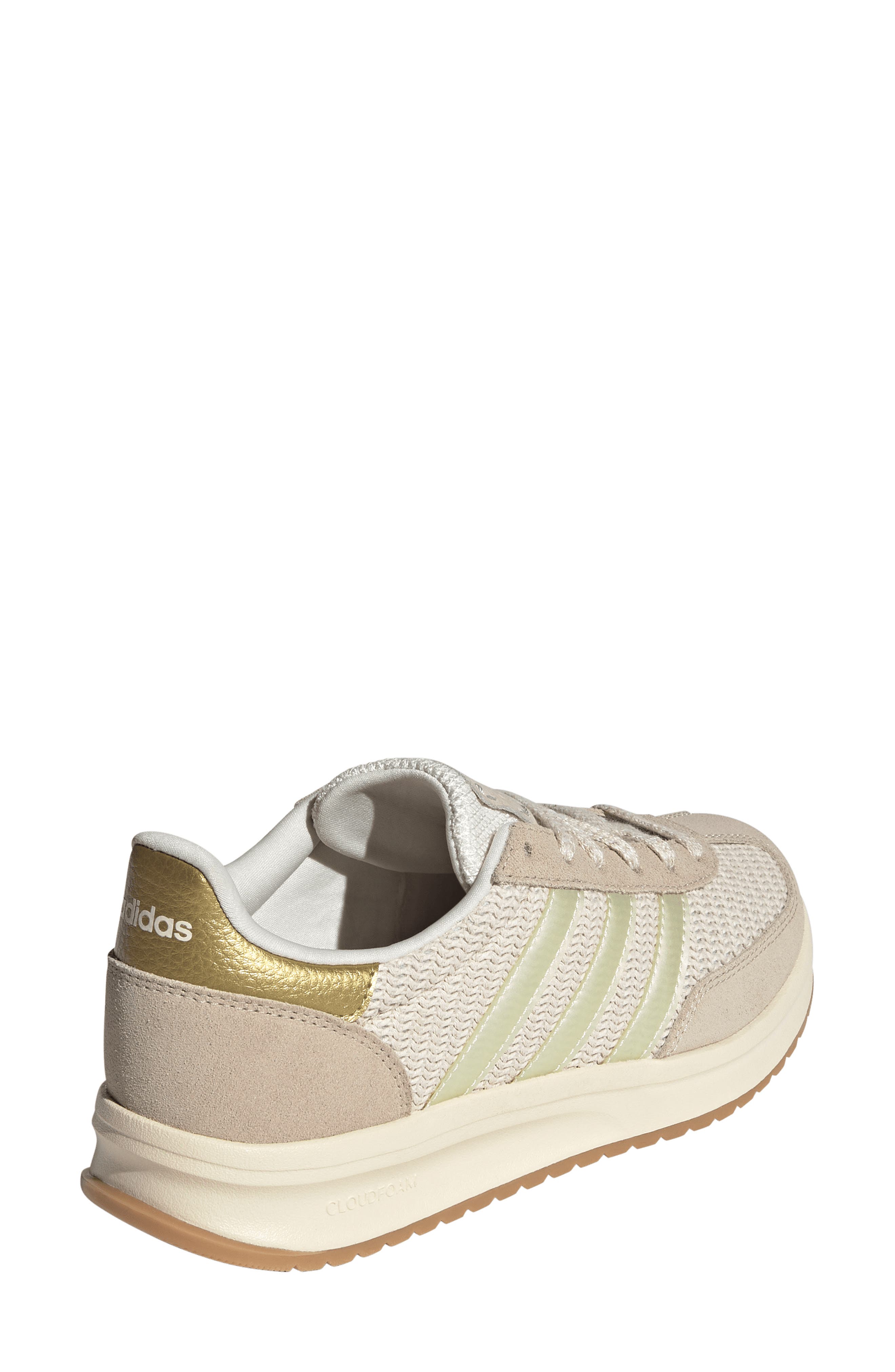 Run 72 Sneaker, Alternate, color, NON-DYED/ CRYSTAL LINEN/ GOLD