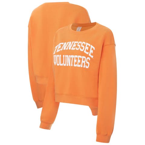 Women's ZooZatz Tennessee Orange Tennessee Volunteers Chenille Cropped Sweatshirt