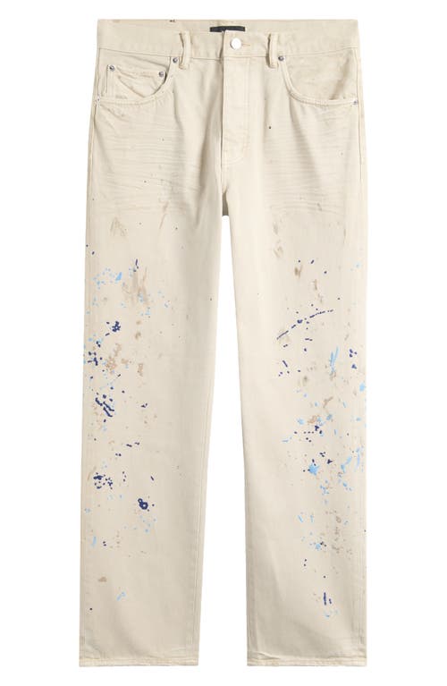 Purple Brand Paint-splatter Jeans In Neutral