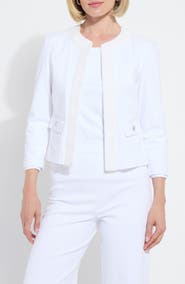Lysse Arbor Embroidered Cotton Blend Jacket