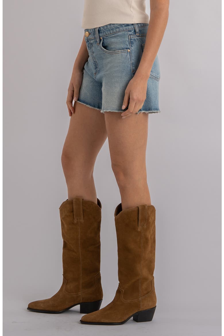 Jane High Waist Cutoff Denim Shorts, Alternate, color, WHIZ