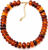 Erin McDermott Jewelry Amber Resin Beaded Necklace