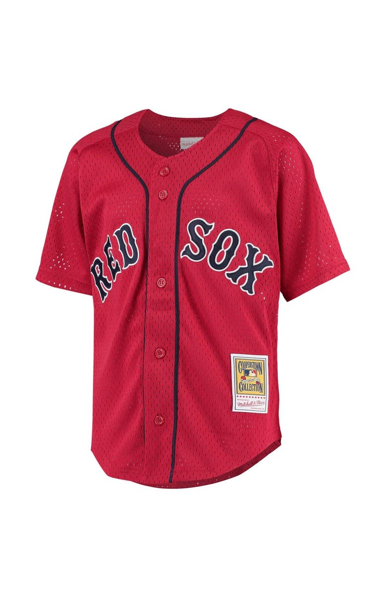 Mitchell & Ness Youth Mitchell & Ness David Ortiz Red Boston Red Sox Cooperstown Collection Batting Practice Jersey, Alternate, color, Red