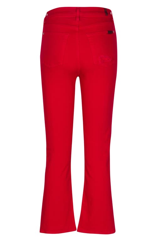 7 For All Mankind Distressed High-rise Slim-kick Flared Jeans