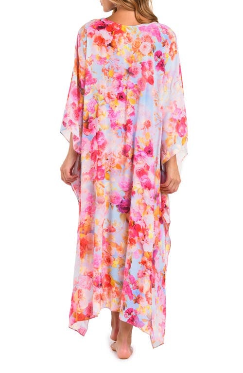 L Agence Kara Soft Cloud Maxi Kimono In Pink