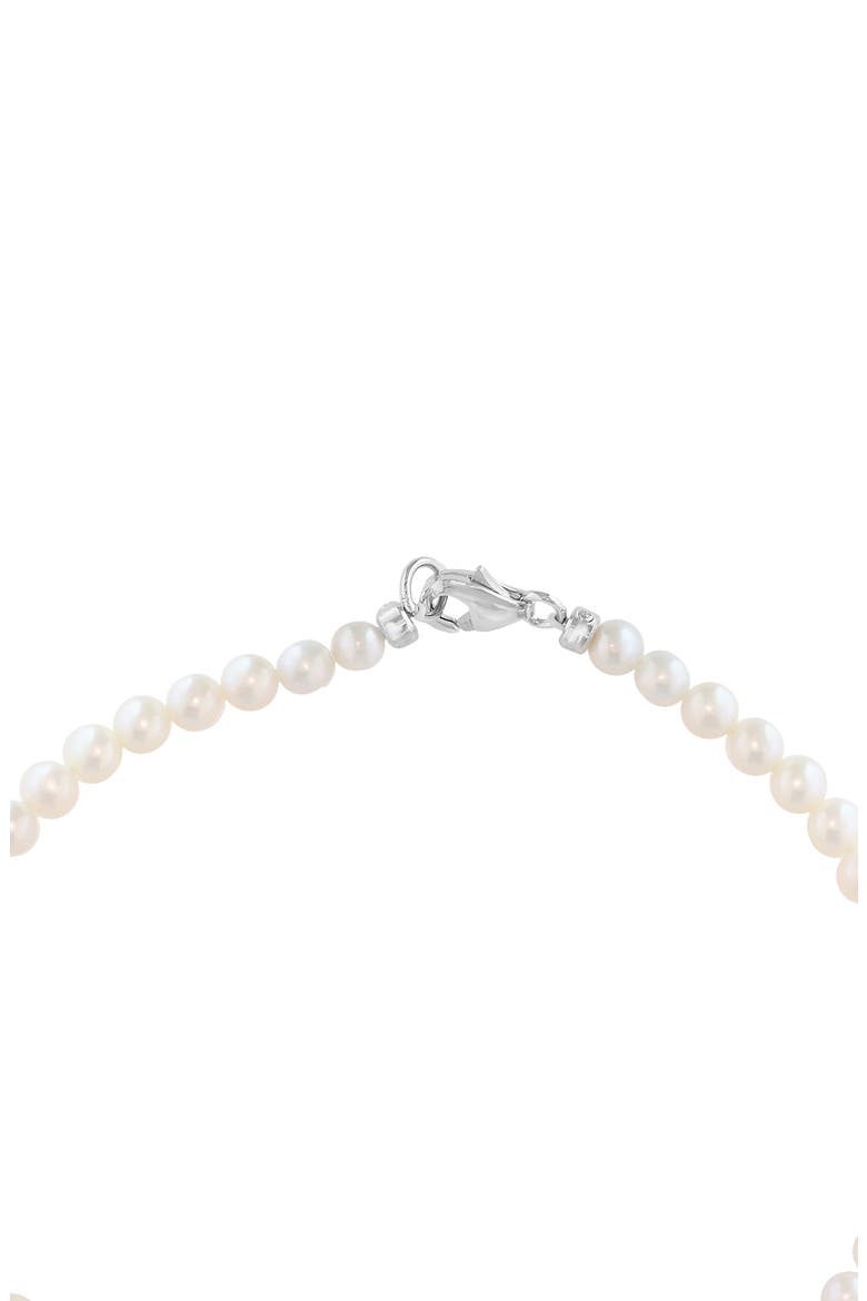 Sterling Silver Freshwater Pearl Bracelet, Alternate, color, WHITE