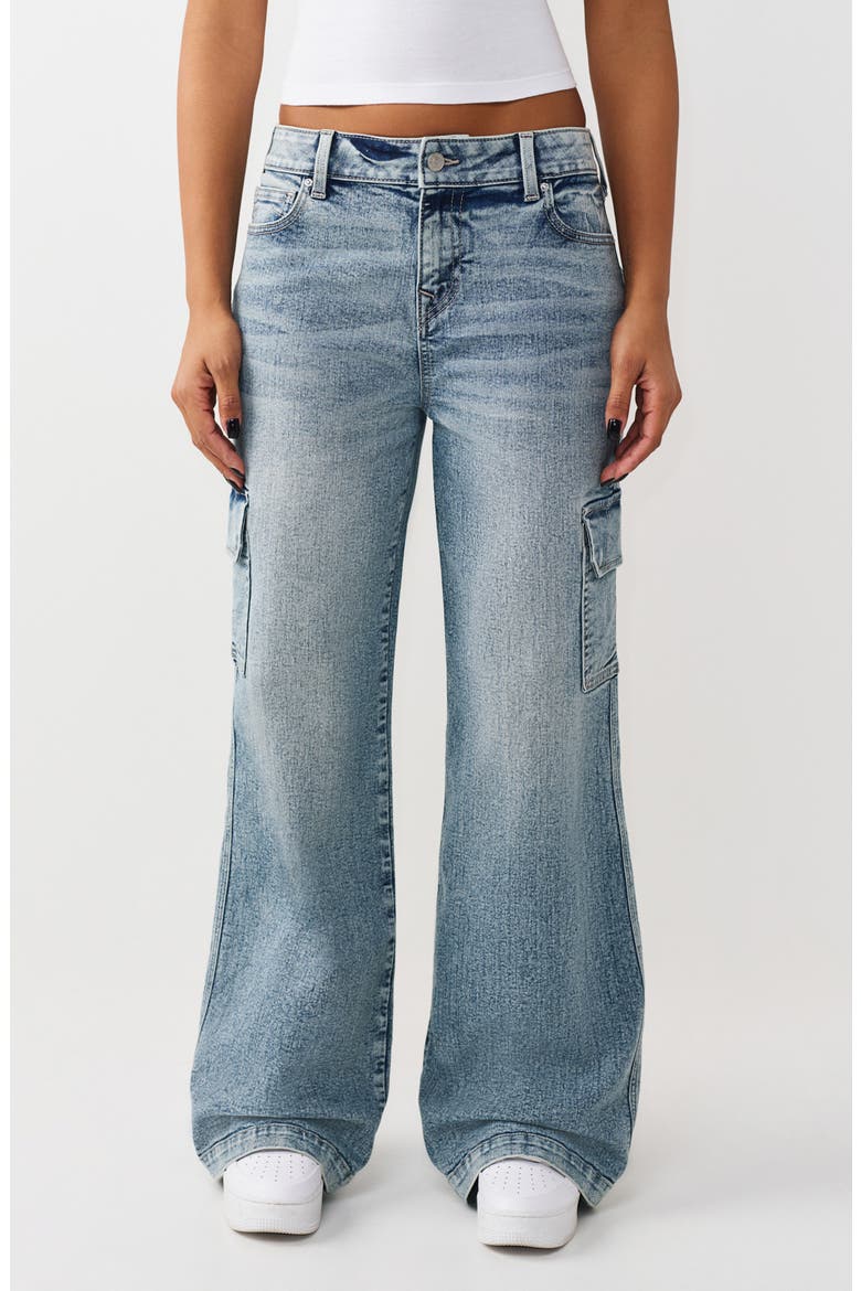 Bobbi Baggy Cargo Jeans, Main, color, LIGHT ODYSSEY WASH