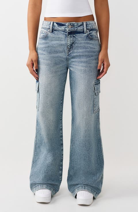 Bobbi Baggy Cargo Jeans (Light Odyssey Wash)