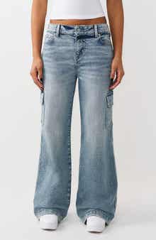 True Religion Bobbi Baggy Cargo Jeans