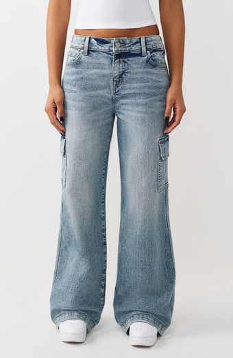 True Religion Bobbi Baggy Cargo Jeans