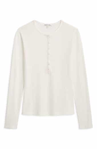 Alex Mill Laine Cotton Blend Rib Henley