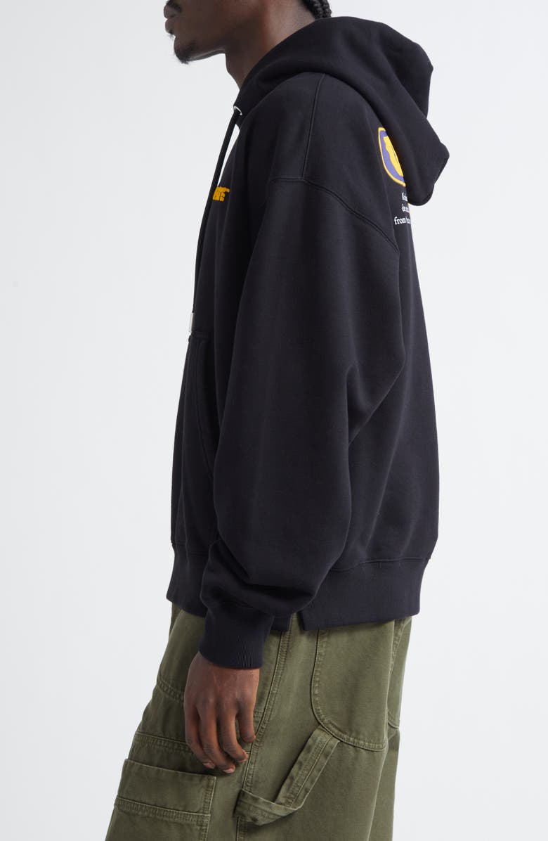 Off-White Puffy Logo Skate Hoodie, Alternate, color,