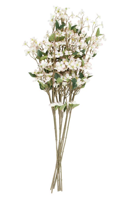 Sonoma Sage Home Set Of Eight Begonia Artificial Flowers In White