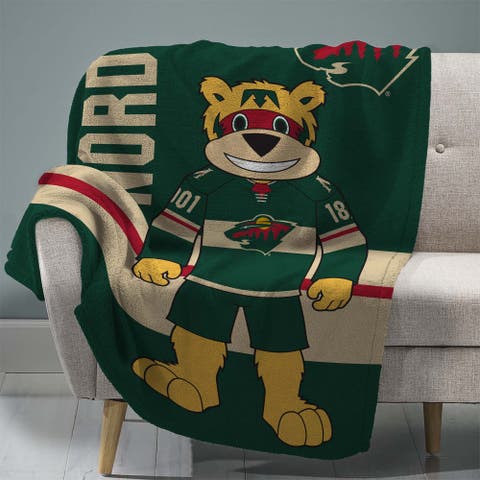 Minnesota Wild Nordy Mascot 60" x 80" Rashel Throw Blanket