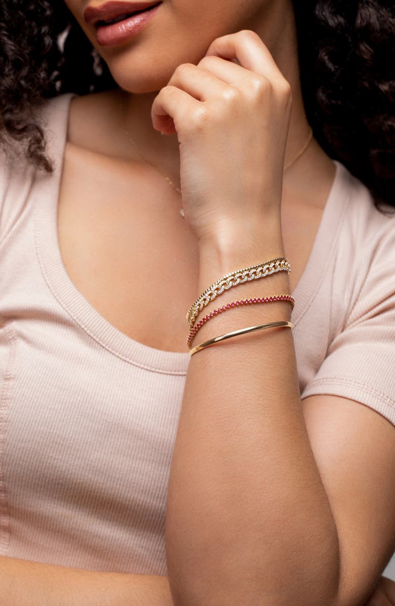 Bony Levy El Mar Ruby Tennis Bracelet, Alternate, color, 