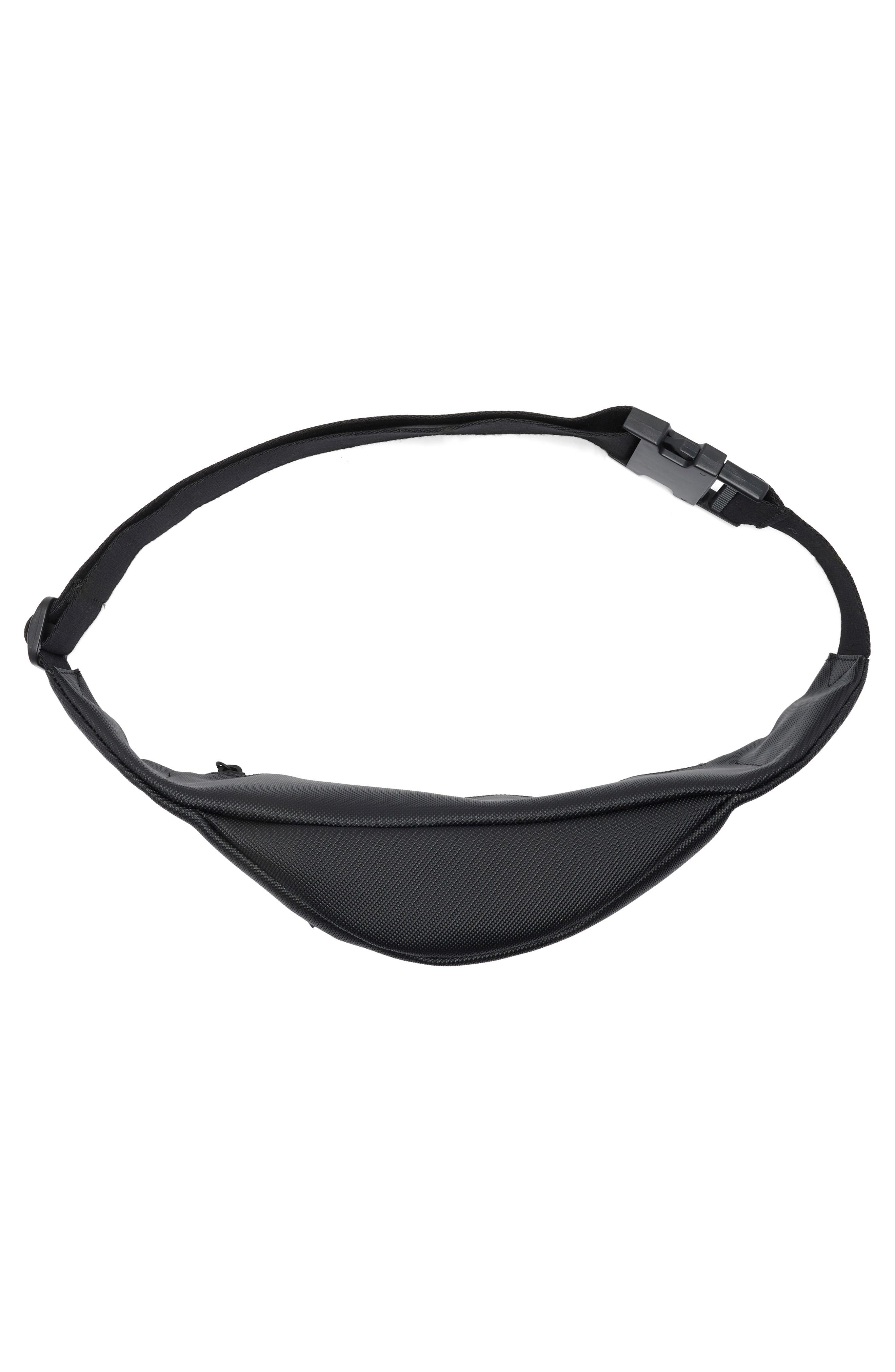 Lacoste Logo Belt Bag, Alternate, color, Noir