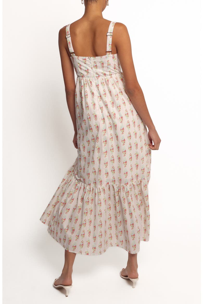 Gabriela Floral Print Maxi Dress, Alternate, color, OFF WHITE