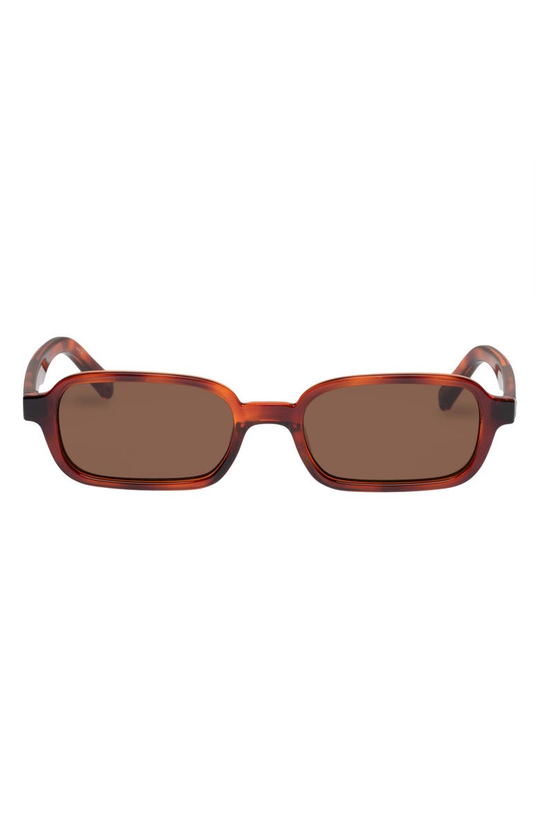 Le Specs Pilferer 53mm Rectangular Sunglasses, Main, color, Tort / Brown Mono
