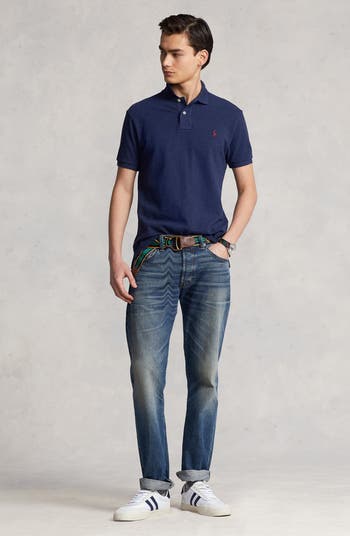 Solid Cotton Polo Shirt