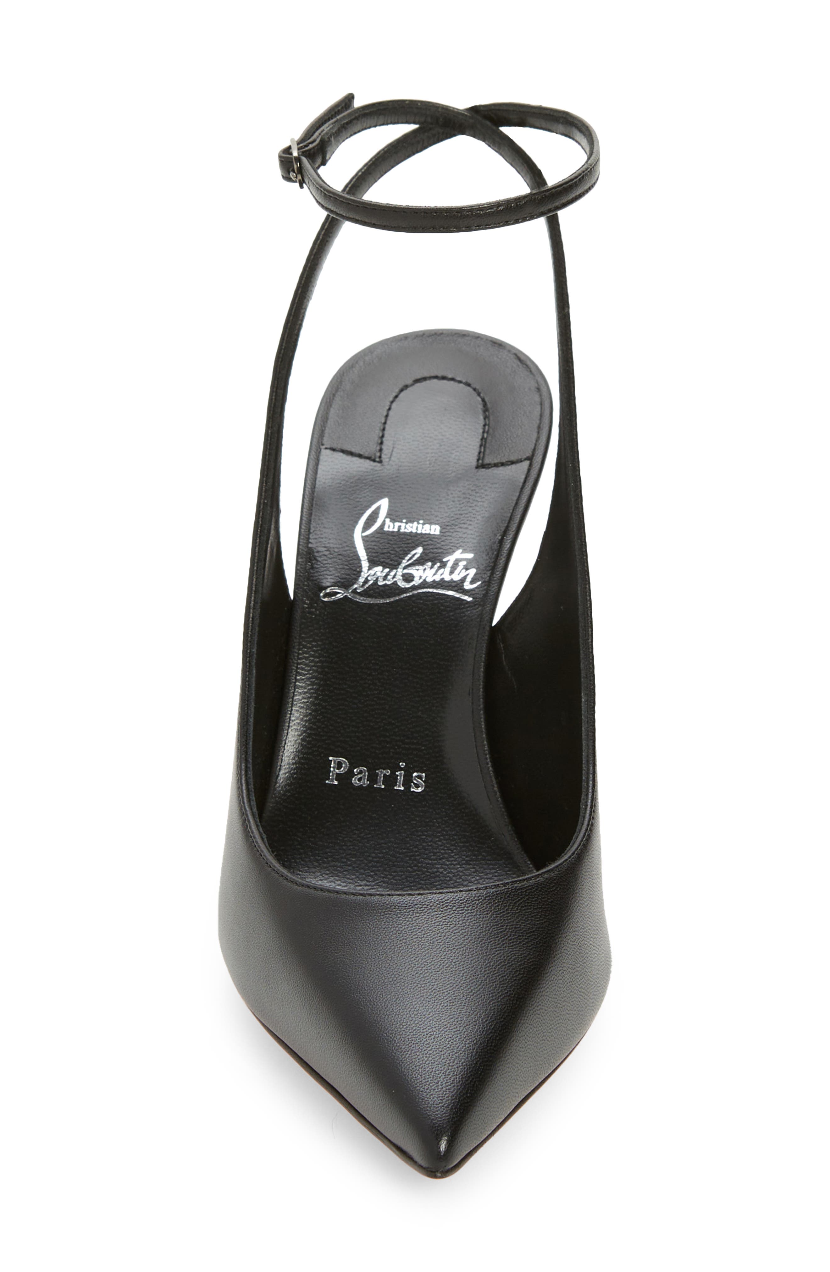Christian Louboutin Condora Pointed Toe Slingback Pump, Alternate, color, Black