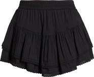BP. Lace Trim Ruffle Skort