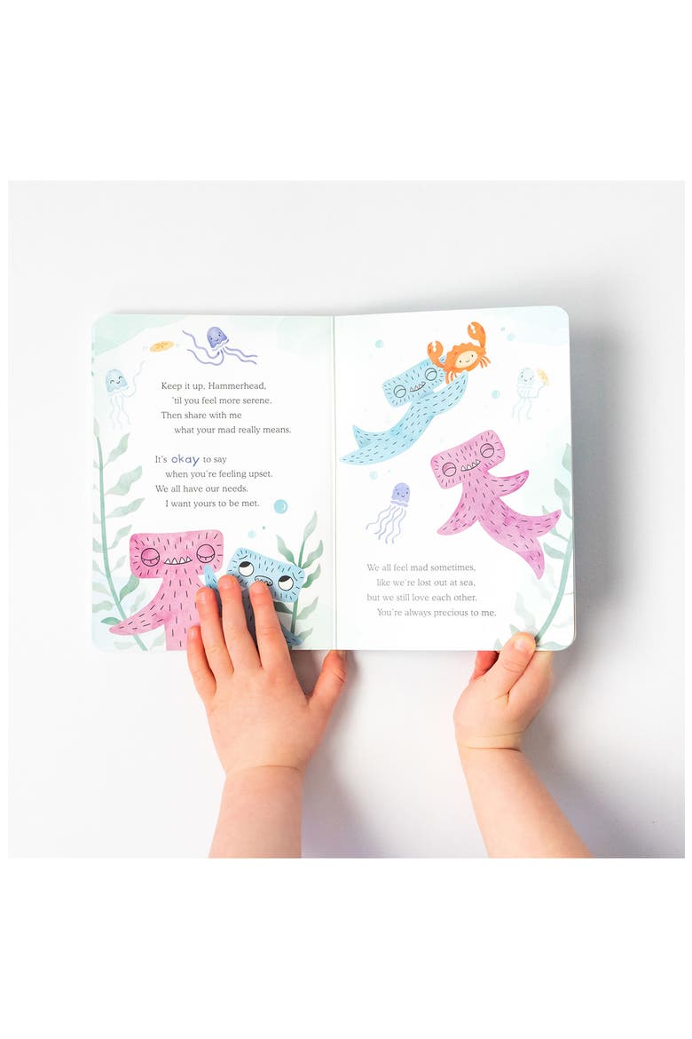 Hammerhead Shark Stuffed Animal & 'Hammerhead' Board Book, Alternate, color, PACIFIC