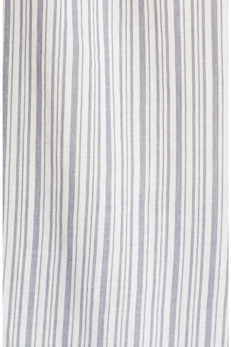 'Kalnchoe' Stripe Cotton Blouse, Alternate, color, PORCELAIN/ INDIGO BLUE