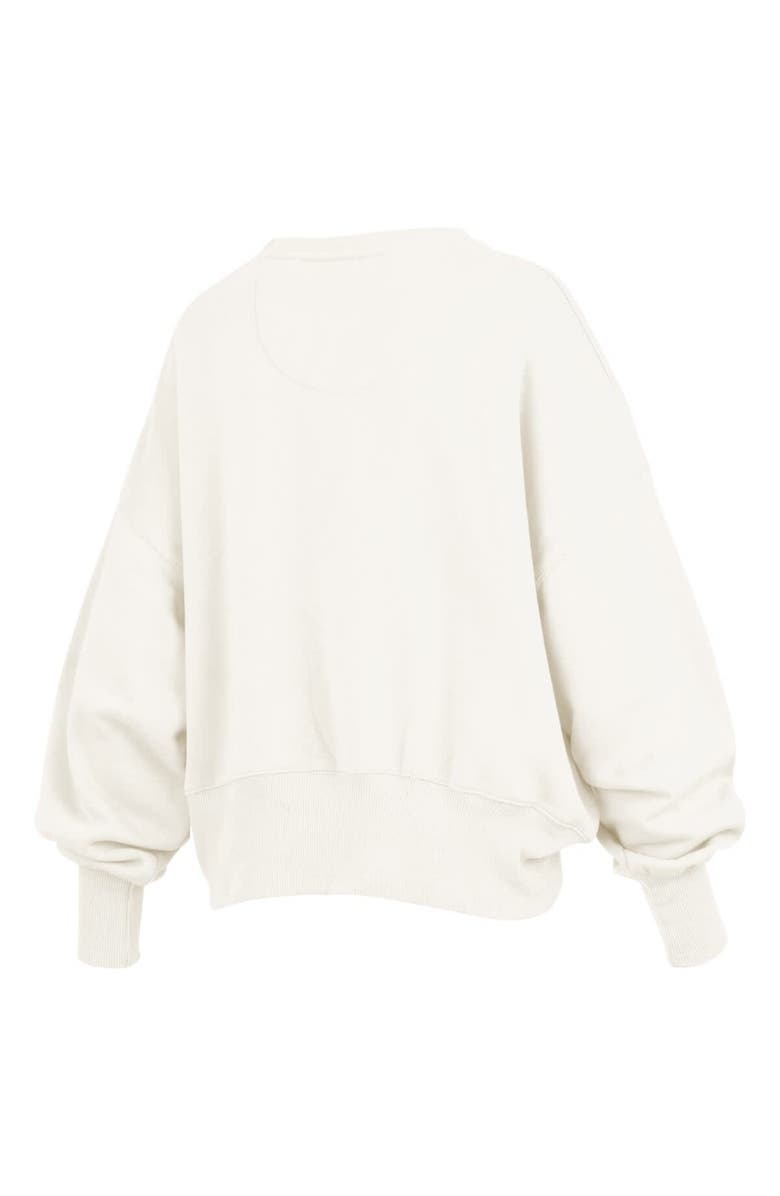 PRESSBOX Women's Pressbox Cream Kentucky Wildcats Chelsea Oversized Pullover Sweatshirt, Alternate, color, Cream