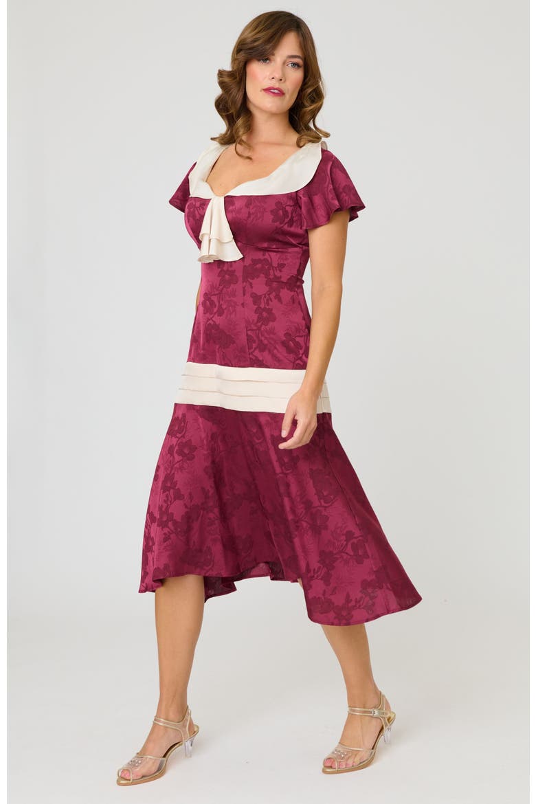 Unique Vintage 1920s Wilshire Flapper Day Dress (Women)