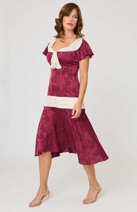 1920s Wilshire Flapper Day Dress