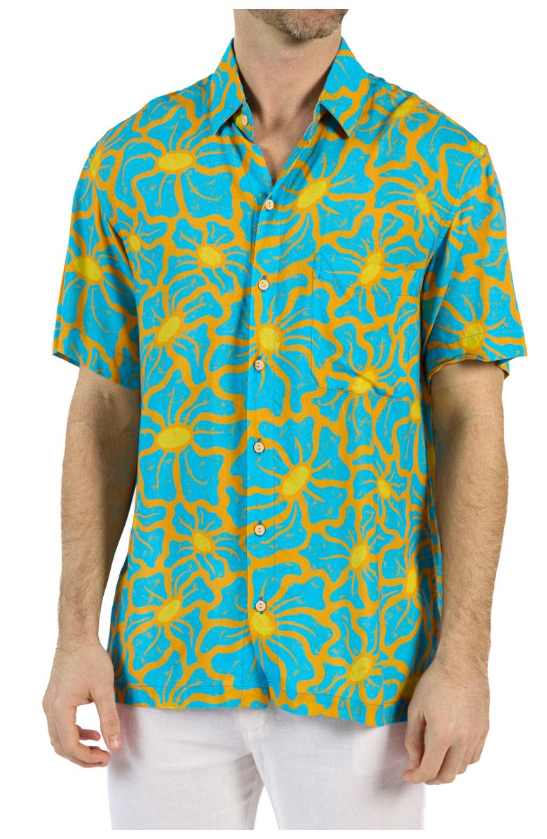 Kenny Flowers The 1979 - Short Sleeve Shirt, Main, color, Teal