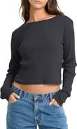 Billabong Sweet Coast Long Sleeve Ribbed Top