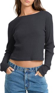 Billabong Sweet Coast Long Sleeve Ribbed Top