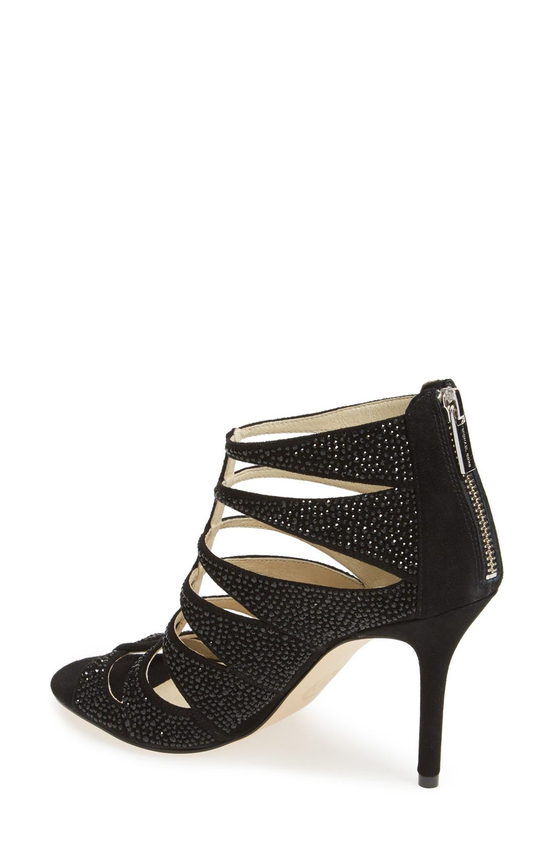 'Mavis' Sandal, Alternate, color, BLACK