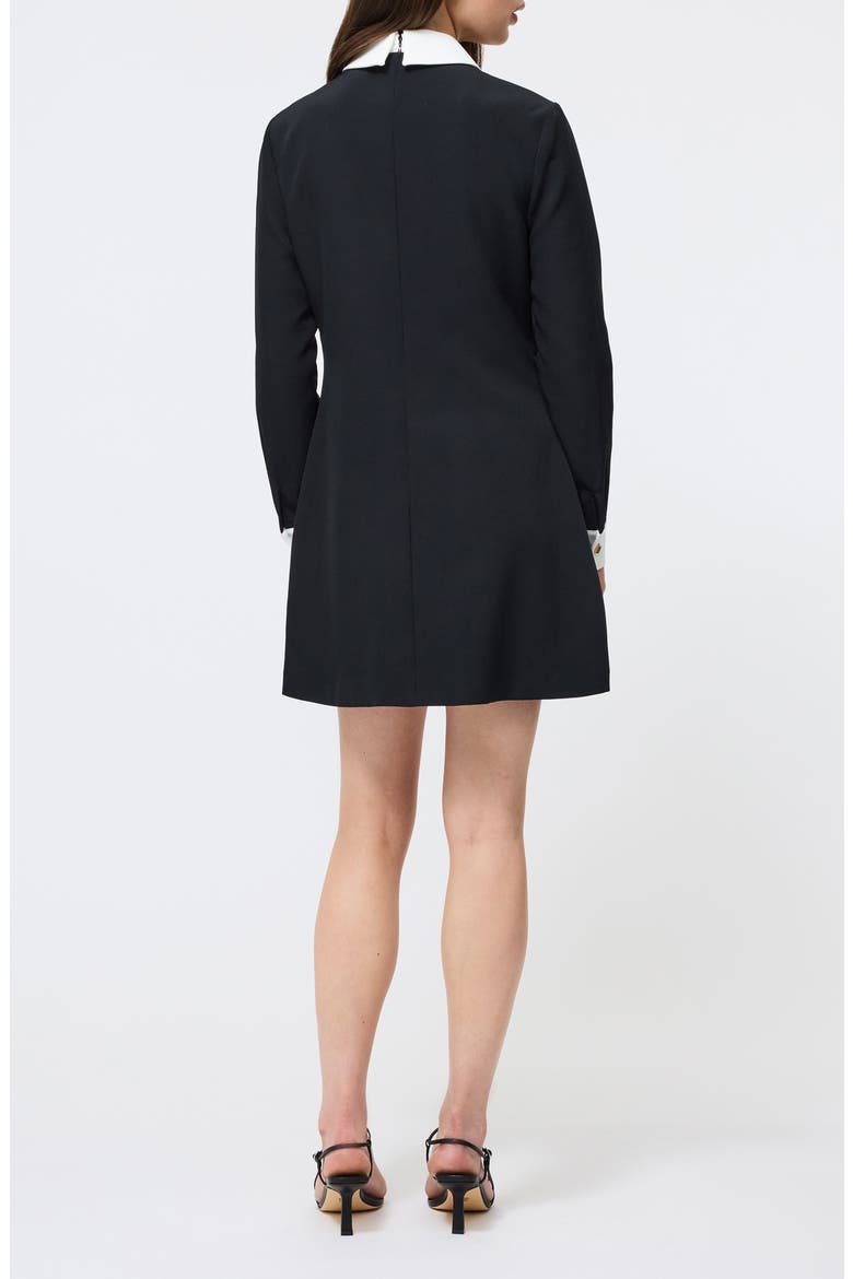long sleeve collared shift dress Long Sleeve Button Front Collared Detail Shirt Dress In Chocolate Brown |  EGO US